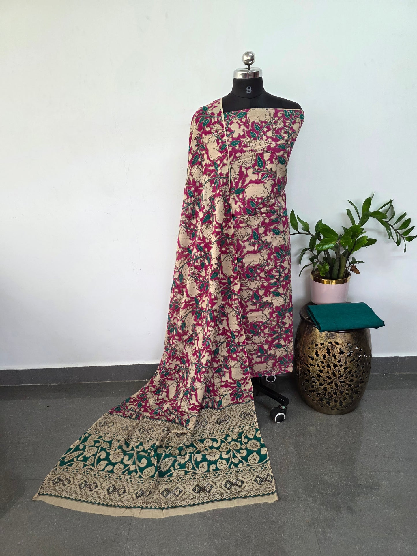Authentic pure kalamkari cotton set - AK197