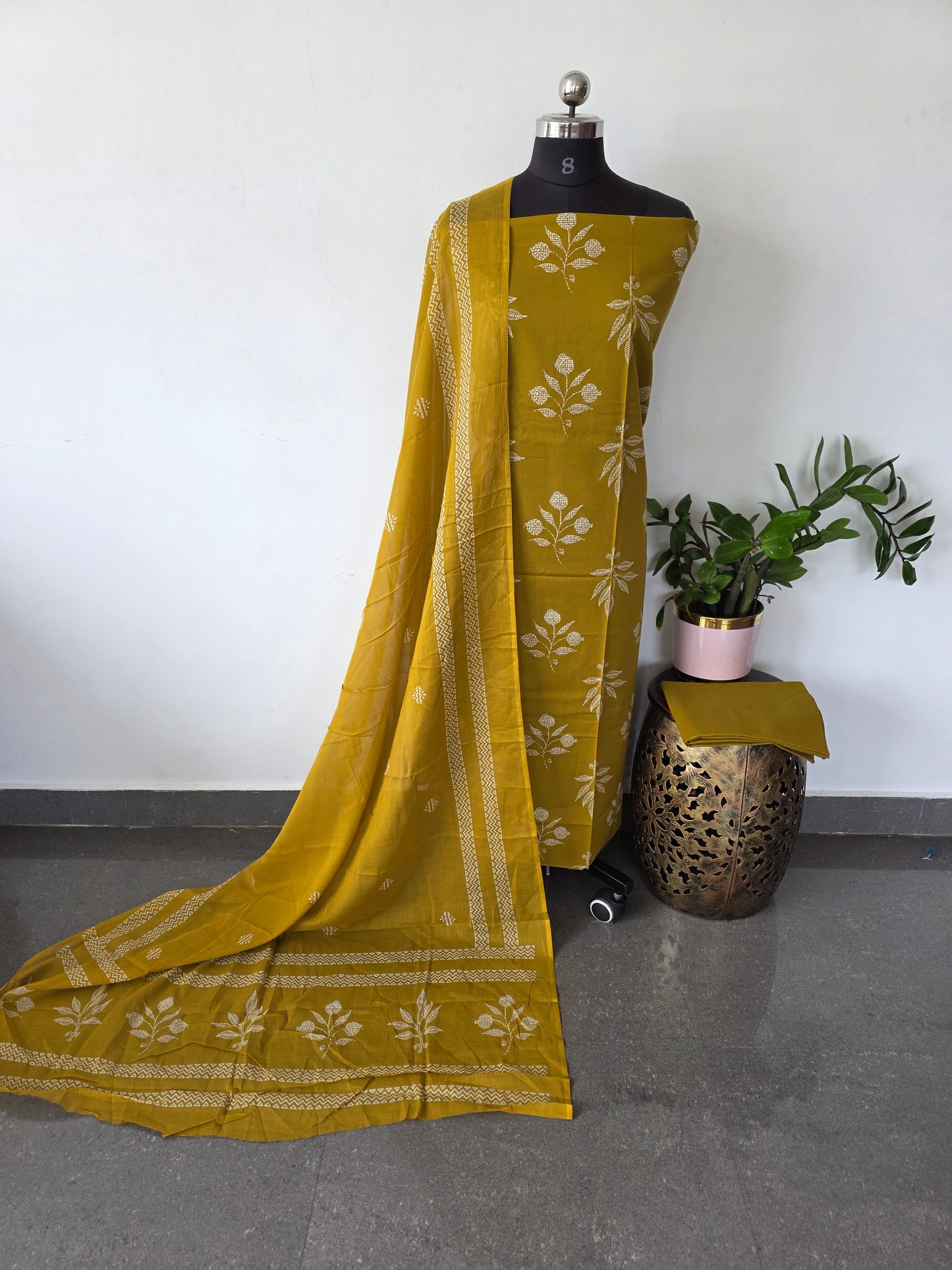 Jaipuri pure cotton salwar set - JA855