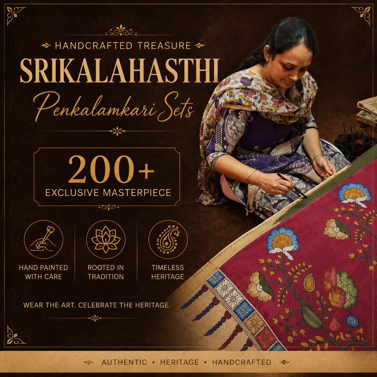 Srikalahasti PenKalamkari Sets