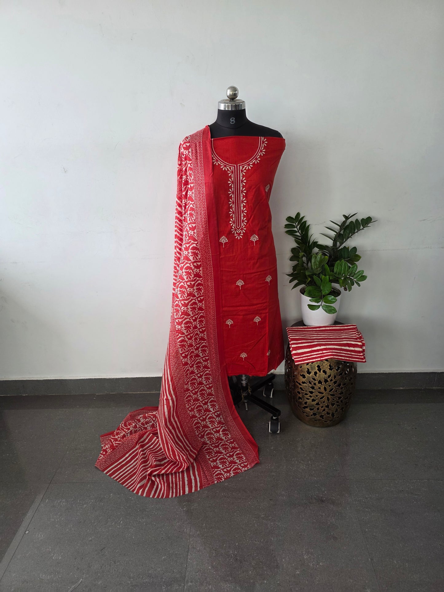 Regular/office wear pure cotton set - BF66
