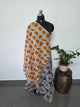 Handcrafted Kalamkari cotton dupatta-AK525