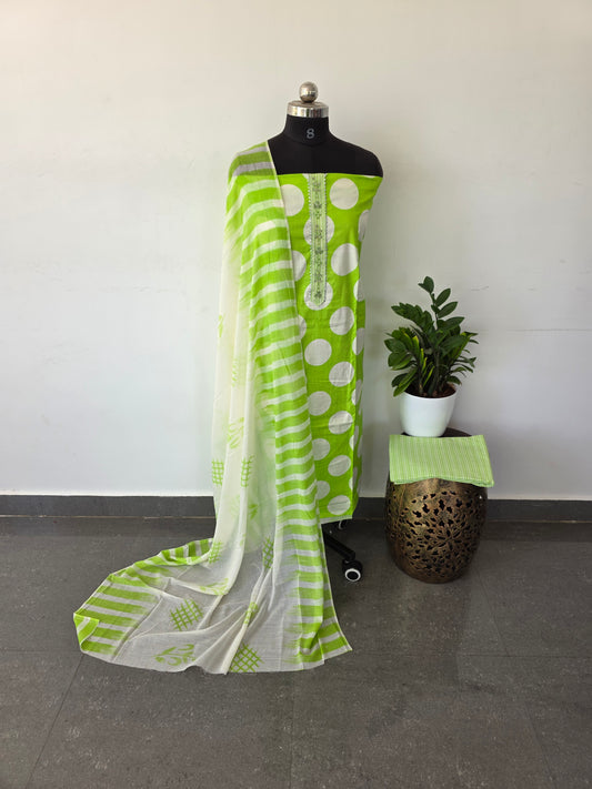 Regular/office wear pure cotton set - BF41
