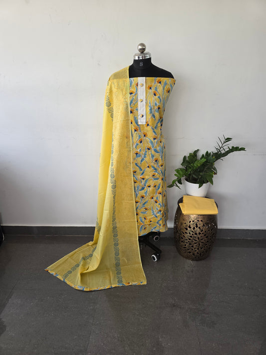 pure cotton set - Yellow