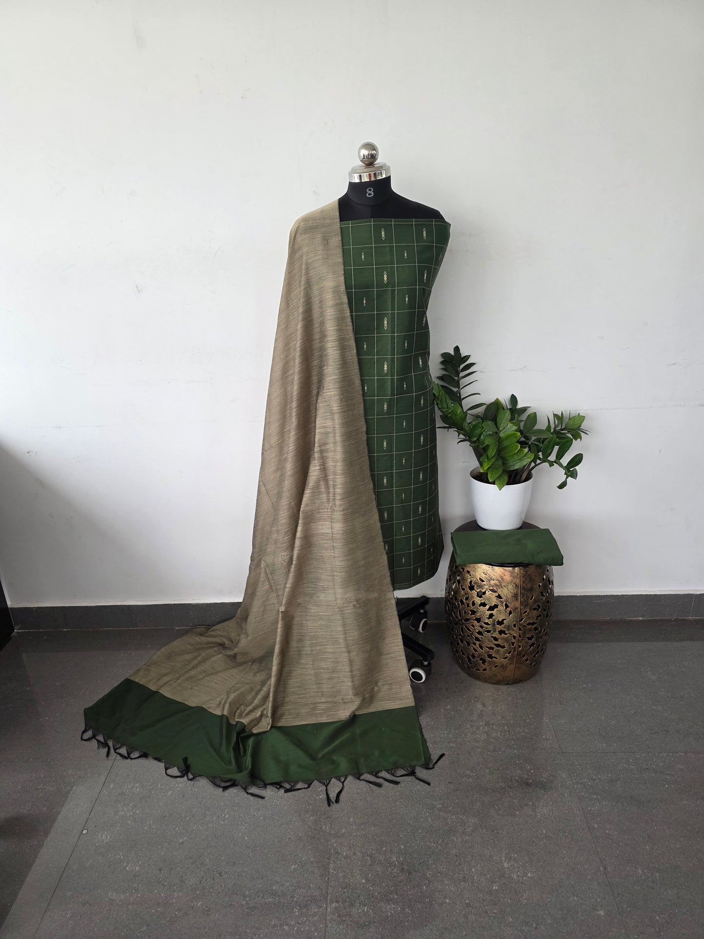 Soft silky set- Leaf green