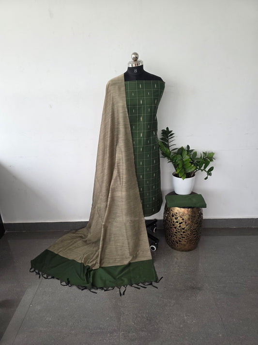 Soft silky set- Leaf green