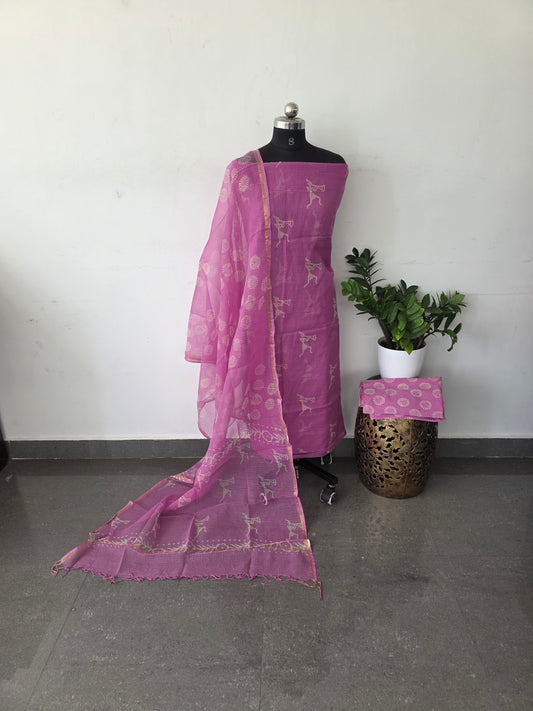 Jaipuri handblock kota set - warli