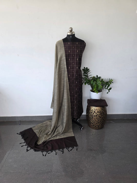 Soft silky set - brown