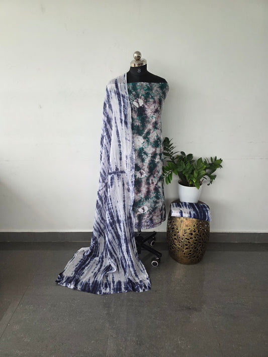 Bathik cotton set - Dark blue