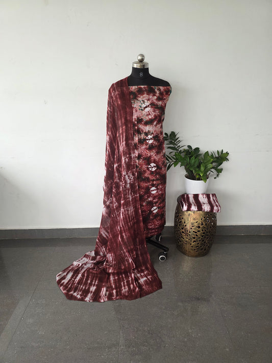 Batik cotton sets - Dark brown