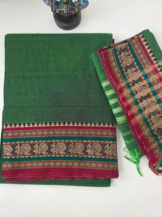 Premium narayanapet salwar set - sea green
