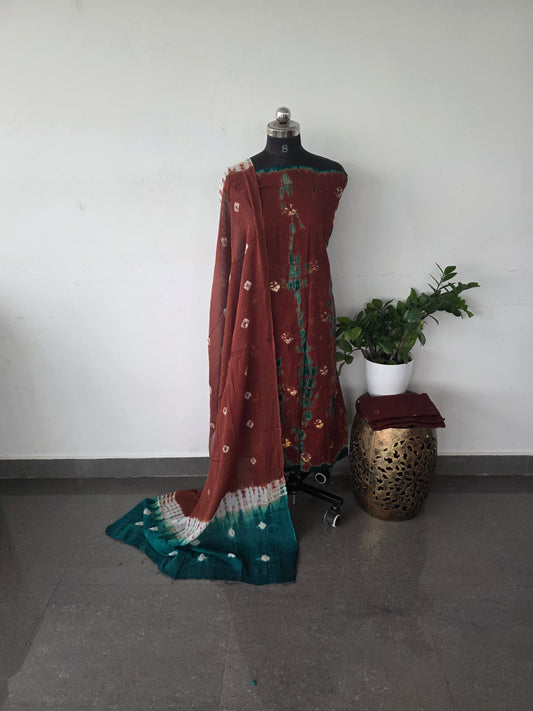 Batik cotton set - brown B15