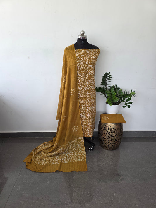 Lightweight pure wax batik cotton set - musterd B5