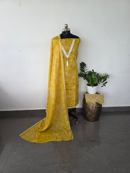 Regular/office wear pure cotton set -BF14