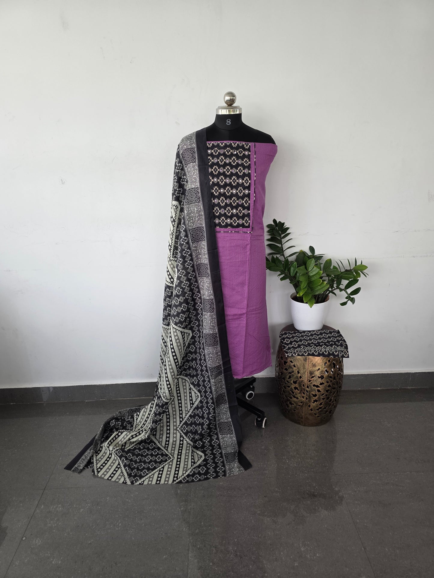 Regular/office wear pure cotton set - BF7