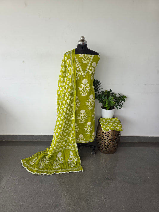 Premium jaipur cotton set - Flower 6