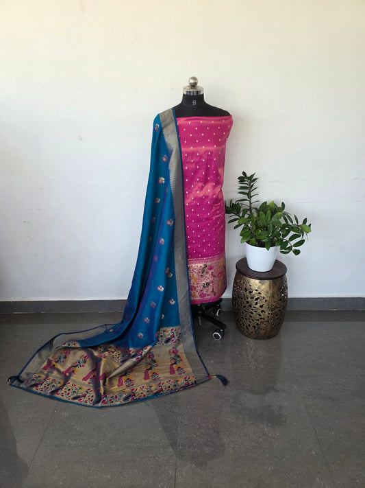Premium paithani silk set - FS1