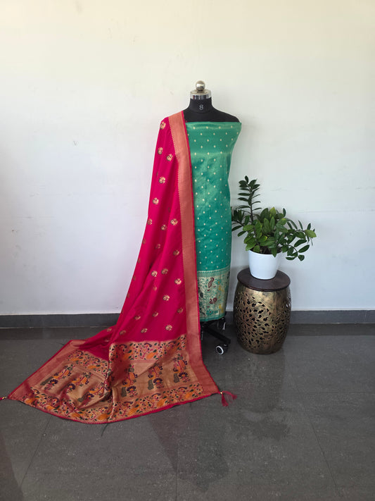 Premium paithani silk set - FS5