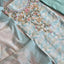 Premium linen cotton set - geometric embroidery CLA30