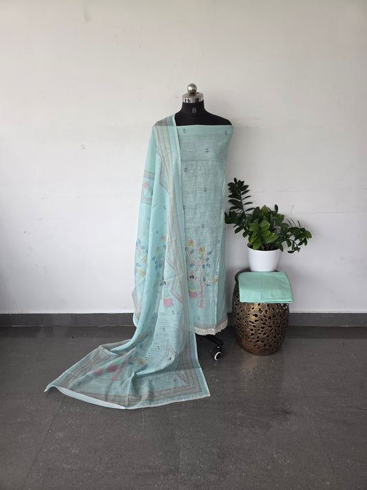 Premium warli linen cotton set - warli3