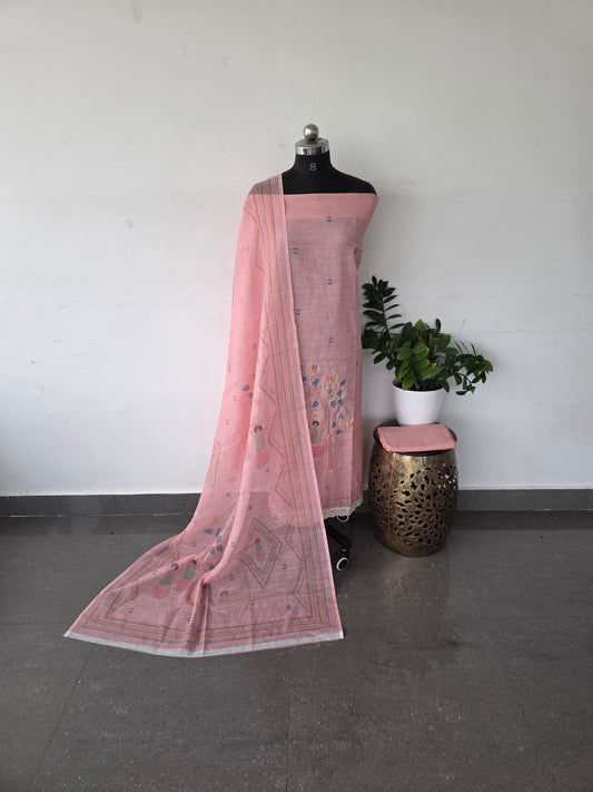 Premium warli linen cotton set - warli2