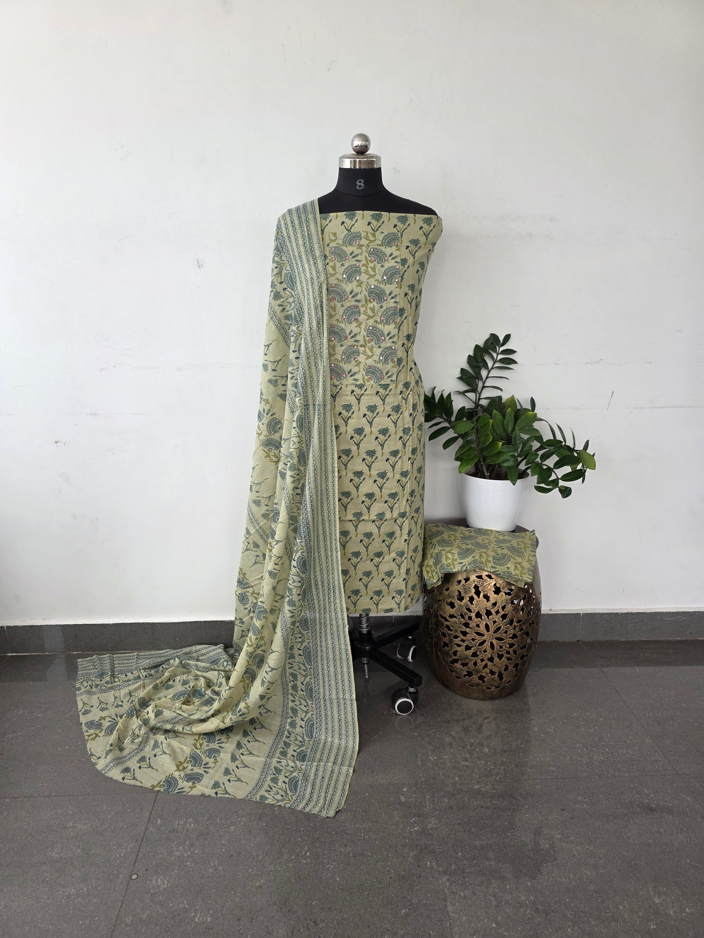 Regular/office wear pure cotton set - RO9