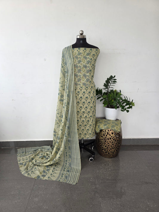 Regular/office wear pure cotton set - RO9