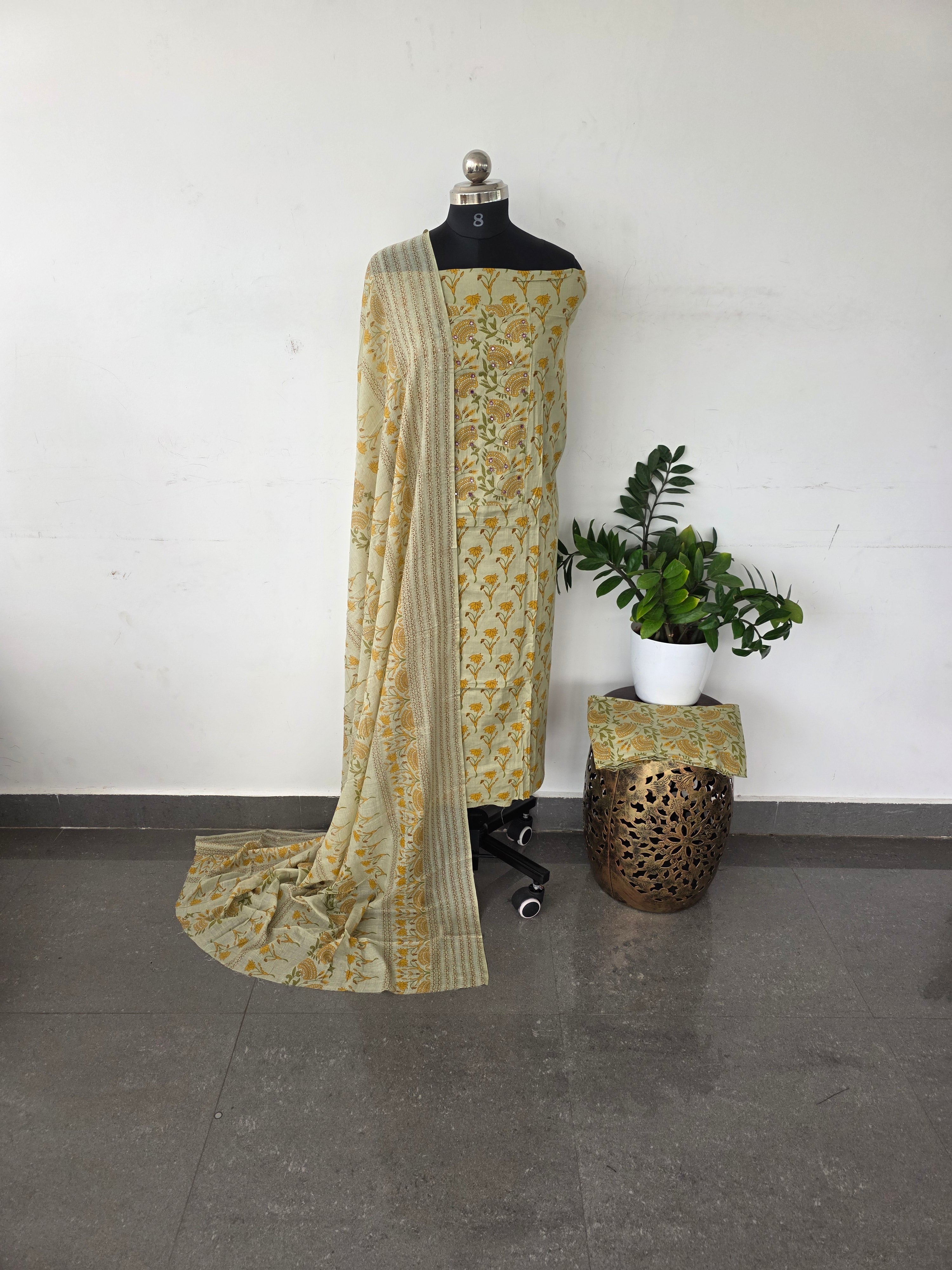 Regular/office wear pure cotton set - RO10