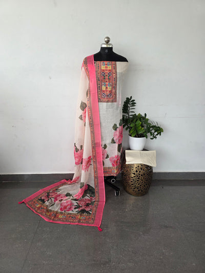 Premium linen cotton set - FLOWER PX11