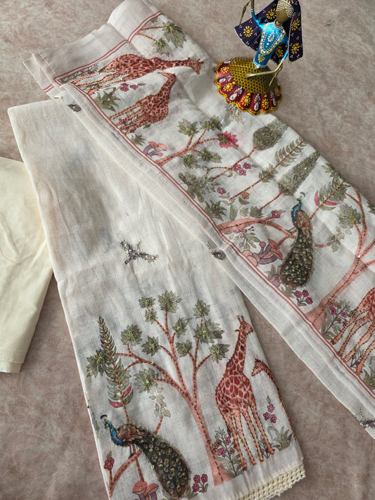 Premium linen set with forest theme set