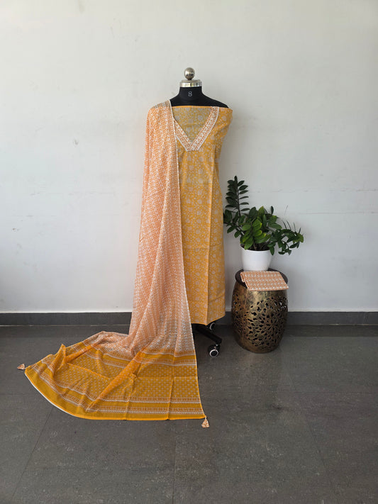 jaipuri pure cotton set - CS16