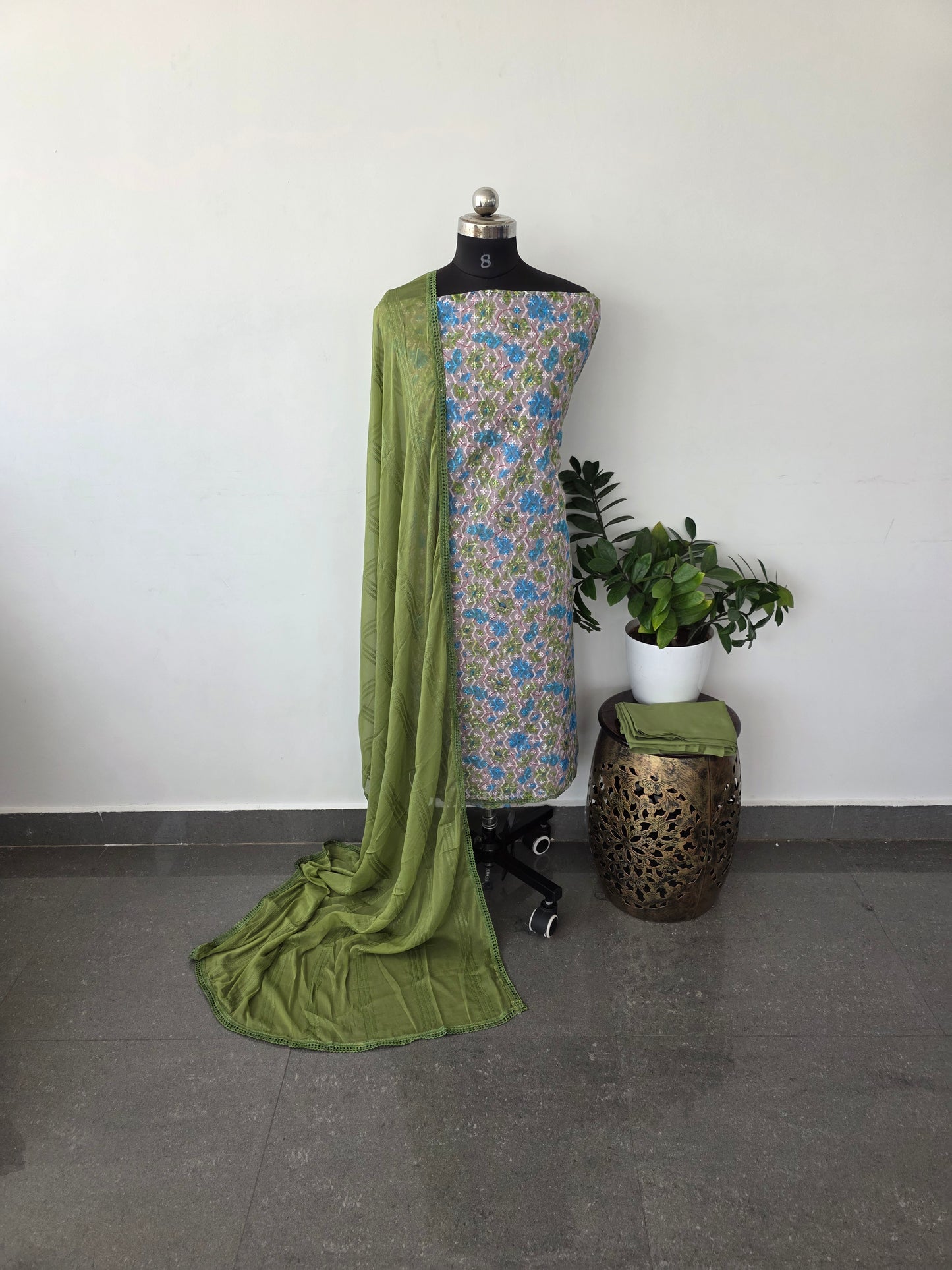 Pure georgette salwar set [ with lining ] - 6