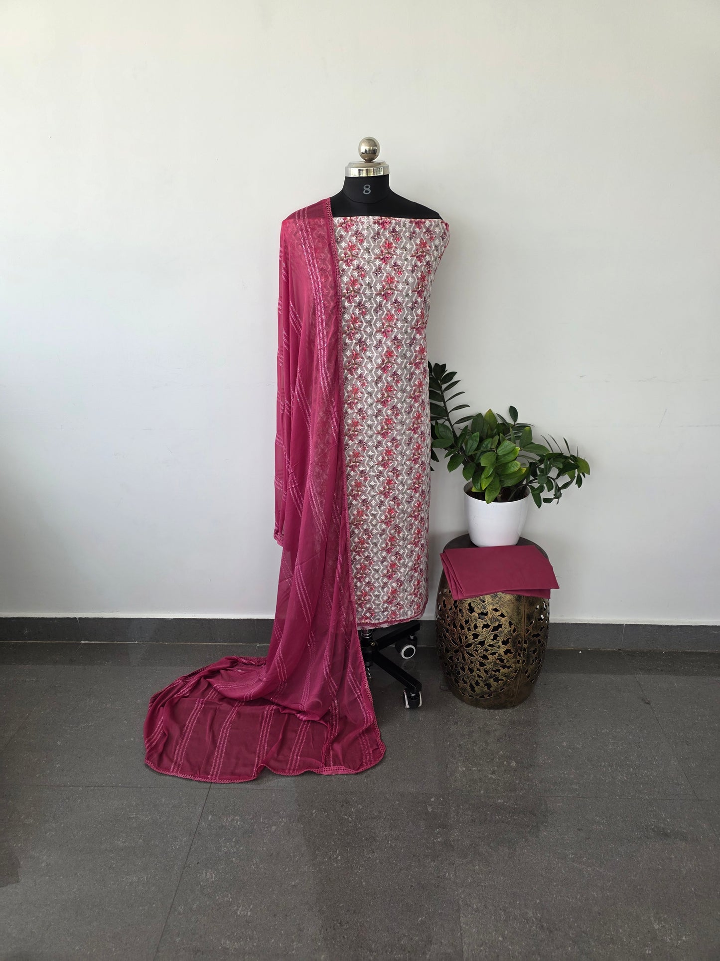 Pure georgette salwar set [ with lining ] - 7