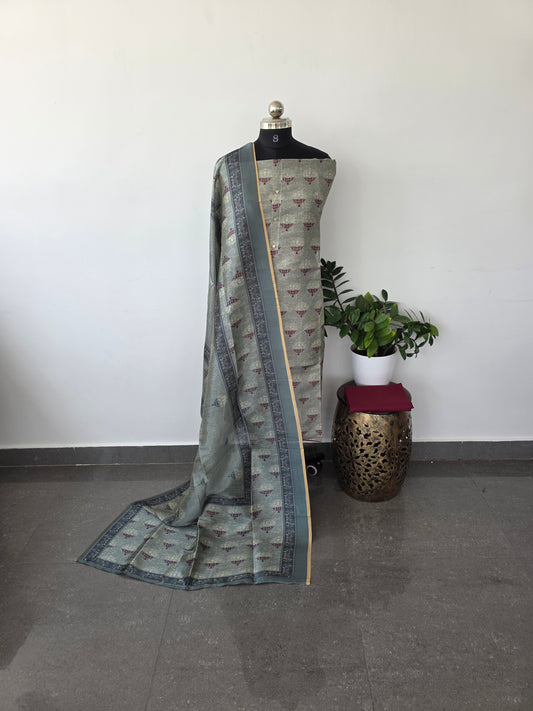 Semi tussar silk set - SC63