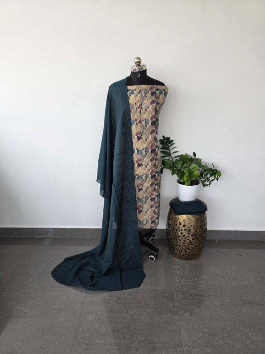 Semi tussar silk set - SC62