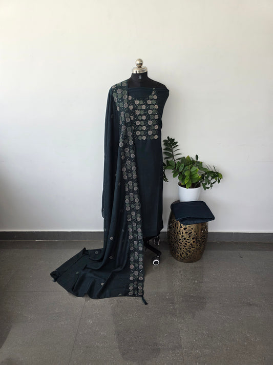 Premium vichitra silk set [ with lining ] - 3