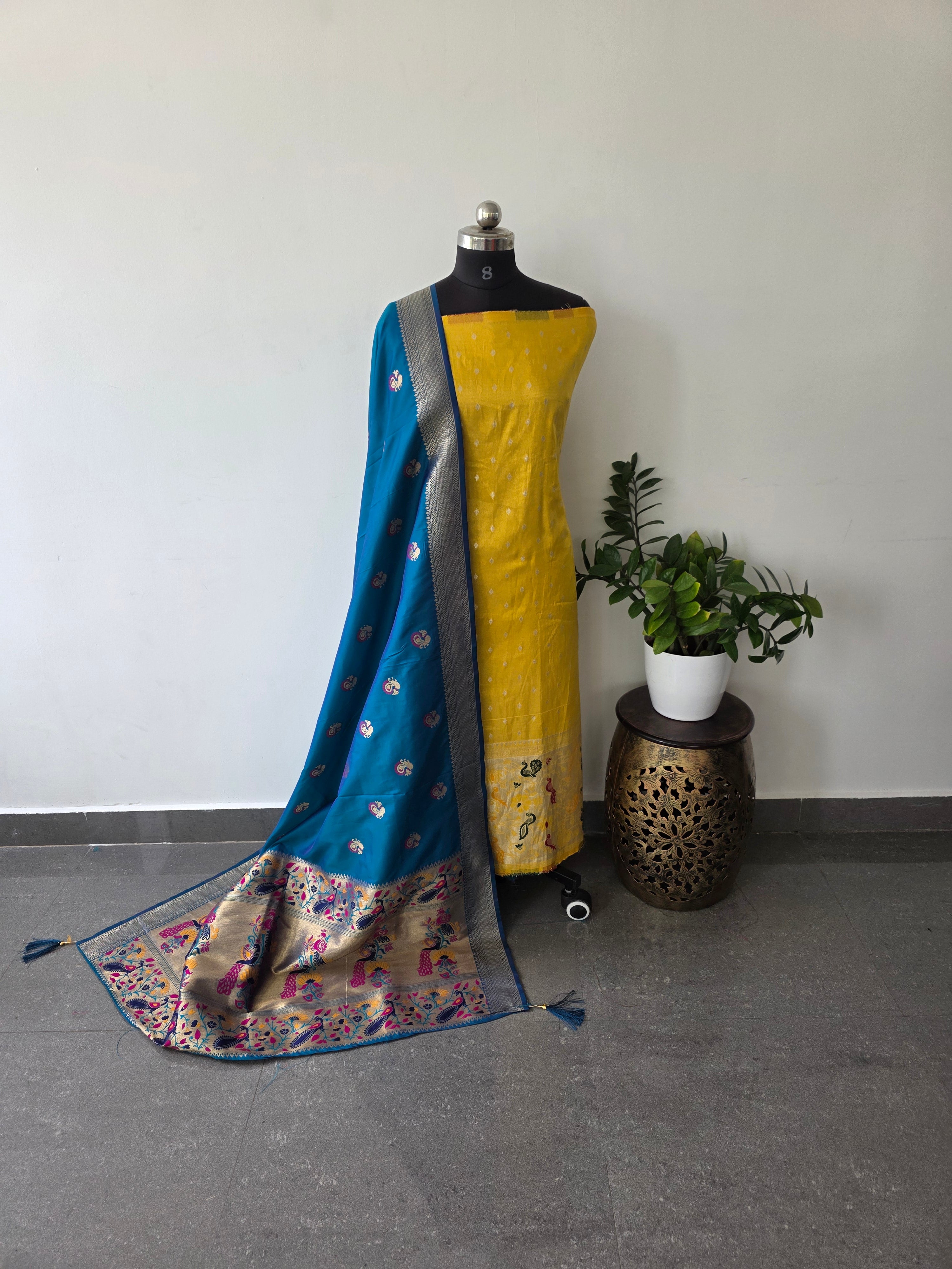 Premium paithani silk set - PP8