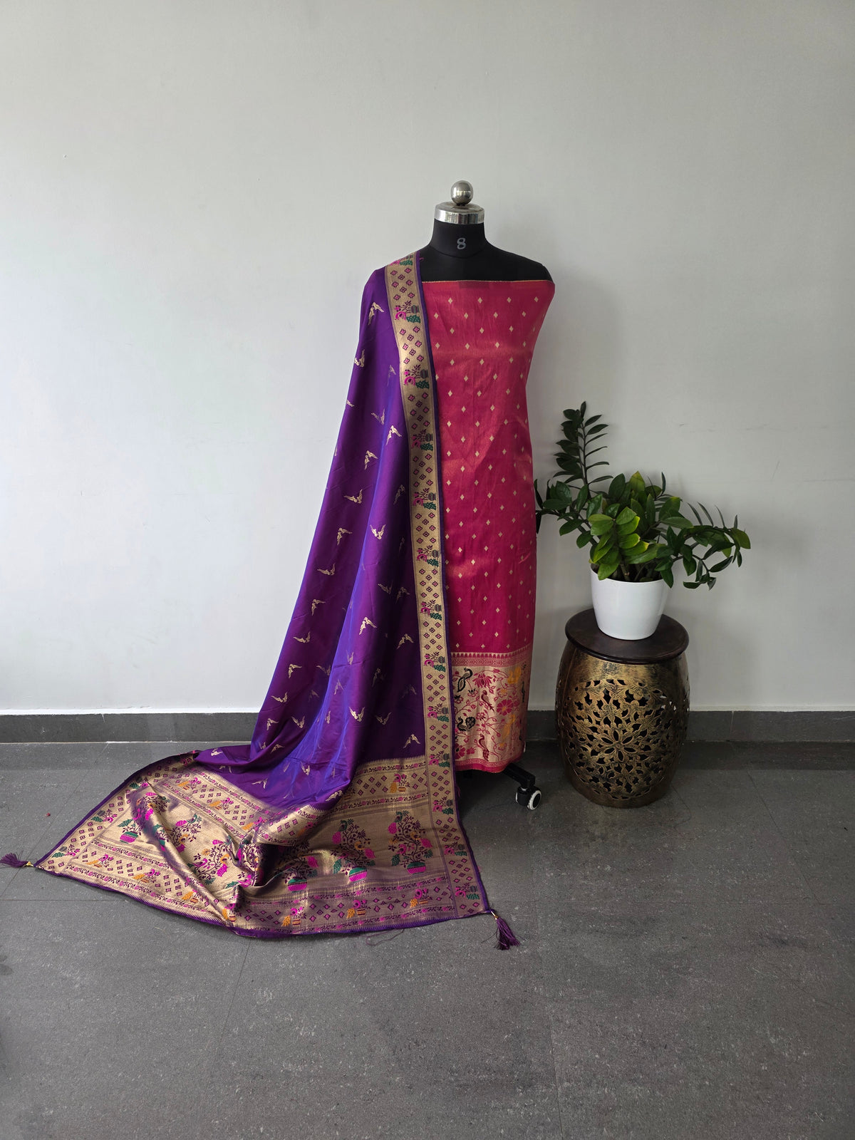 Premium paithani silk set - PP10