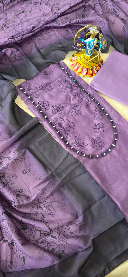 Premium fancy soft silk set - fancy1