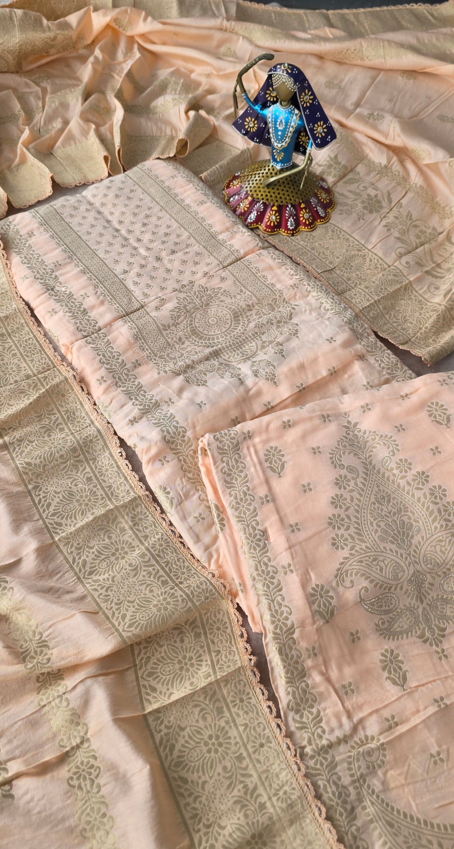 Premium soft banarasi silk set - b2