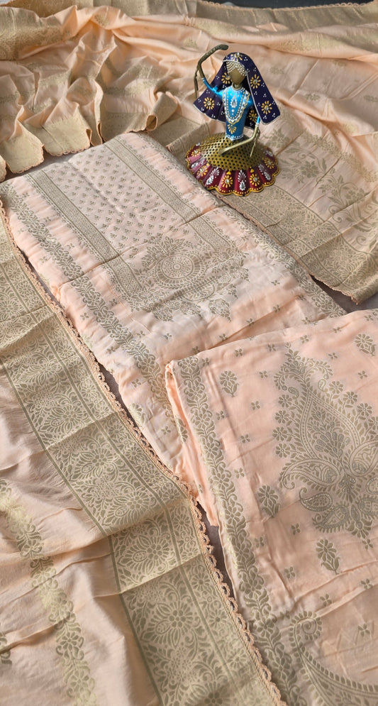 Premium soft banarasi silk set - b2