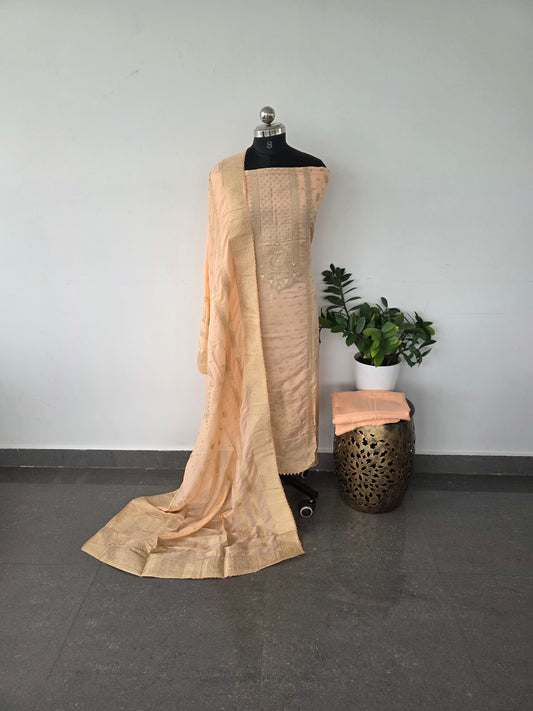 Premium soft banarasi silk set - b2