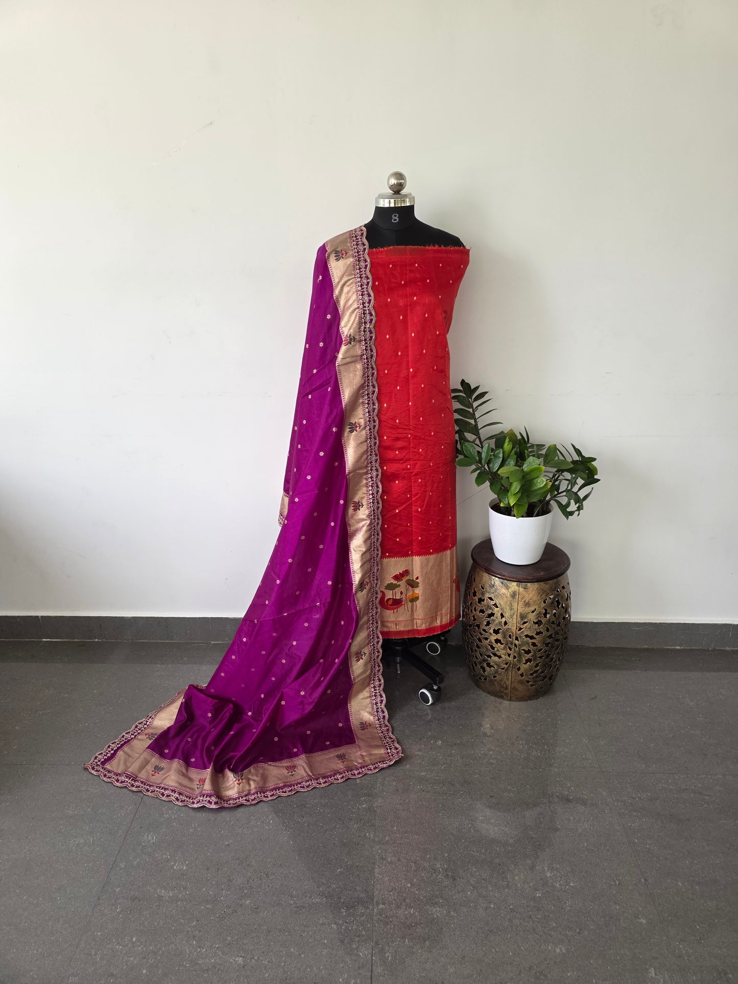 Premium paithani silk set - Z2