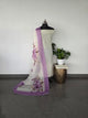Fancy soft silk set - voilet