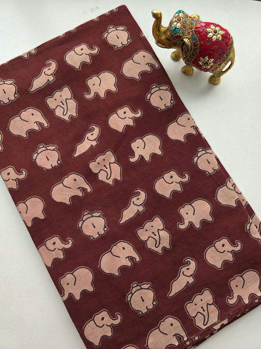 Pure kalamkari cotton running material - KM1