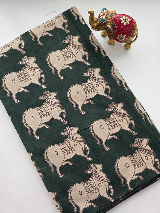 Pure kalamkari cotton running material - KM8