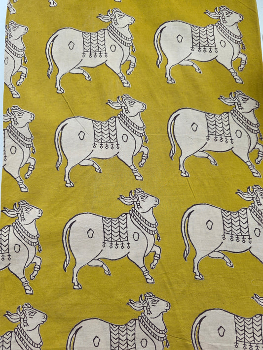 Pure kalamkari cotton running material - KM10