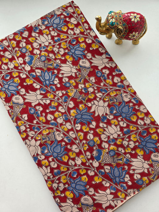 Pure kalamkari cotton running material - KM13