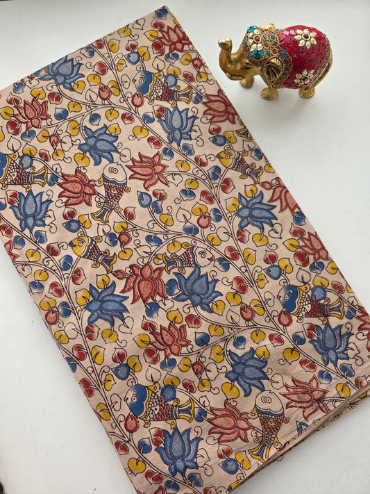 Pure kalamkari cotton running material - KM14