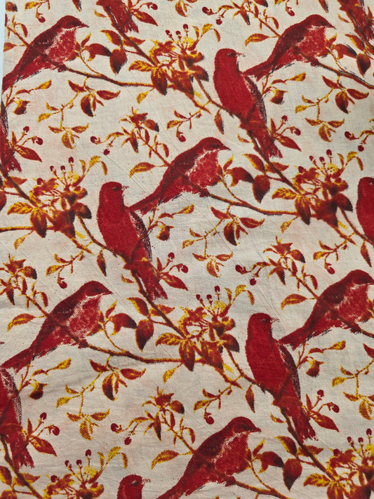 Pure kalamkari cotton running material - KM16