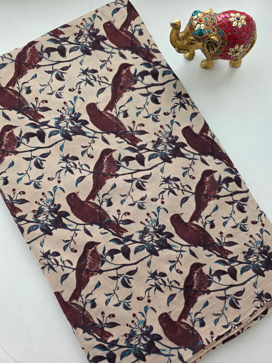 Pure kalamkari cotton running material - KM20